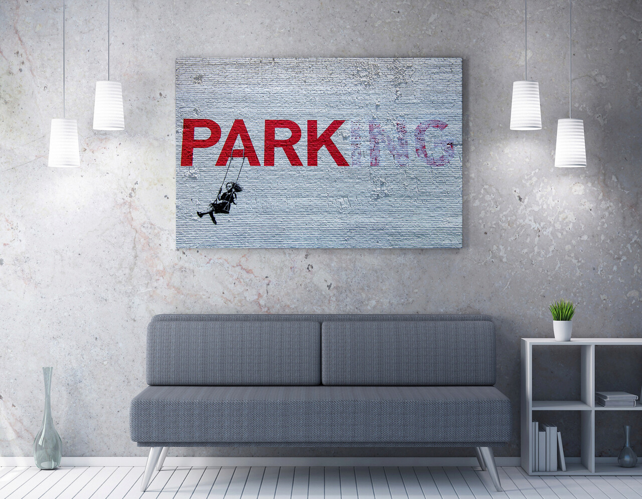 Tablou decorativ, WY38 (50 x 70), Canvas imprimat, Multicolor - imagine 6